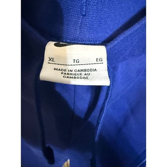 Nike Air Men's Spellout Standard Fit Regular Length Jogger Sweatpants Blue XL - Picture 4 of 11